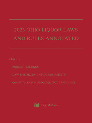 cover image of Ohio Liquor Laws and Rules Annotated